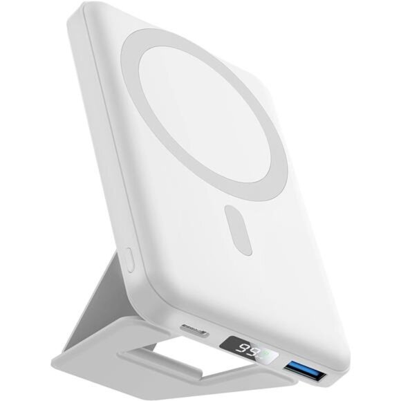 Magnetic Power Bank,10000mAh Foldable Wireless Portable Charger